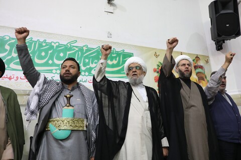 تصاویر/مراسم اولین سالگرد طلایه‌داران محور مقاومت در حرم حضرت معصومه (س)