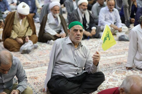 تصاویر/مراسم اولین سالگرد طلایه‌داران محور مقاومت در حرم حضرت معصومه (س)