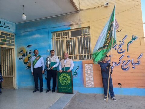 تصاویر/ اجرای پویش سراسری «زنگ مهر رضوی» در مدارس آران وبیدگل