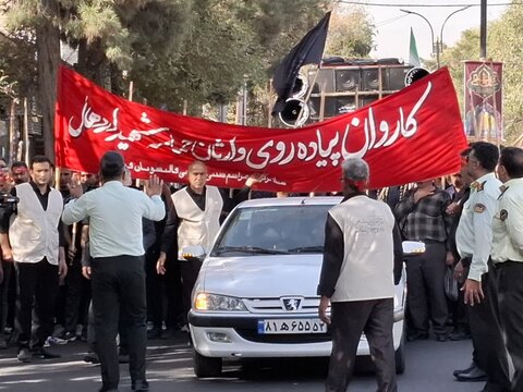 تصاویر/ کاروان پیاده «وارثان حماسه خونین اردهال»