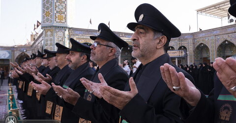 برگزاری آیین‌ جاروکشی حرم اخت‌الرضا(س) با حضور خادمان آستان قدس رضوی + تصاویر