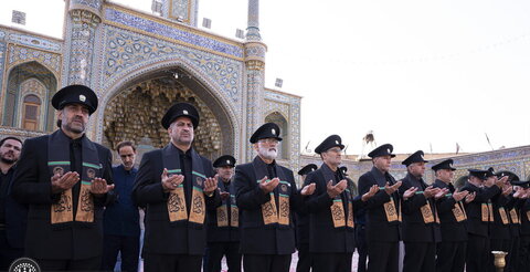 برگزاری آیین‌ جاروکشی حرم اخت‌الرضا(س) با حضور خادمان آستان قدس رضوی + تصاویر