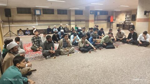 تصاویر/جشن شام ولادت امام حسن عسکری(ع) در مدرسه علمیه امام صادق (ع) قروه