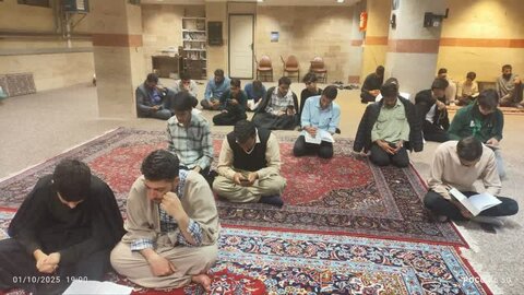 تصاویر/جشن شام ولادت امام حسن عسکری(ع) در مدرسه علمیه امام صادق (ع) قروه