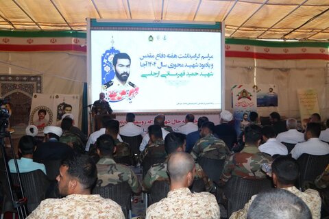 تصاویر/ یادواره شهید حمید قهرمانی شهید شاخص سال ۱۴۰۴ ارتش جمهوری اسلامی در گلزار شهدای کرمان