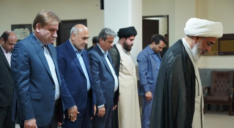 تصاویر/ دیدار وزیر راه و شهرسازی با امام جمعه بوشهر