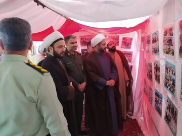تصاویر/ افتتاح نمایشگاه طرح اسوه پایگاه های مقاومت بسیج دیلم