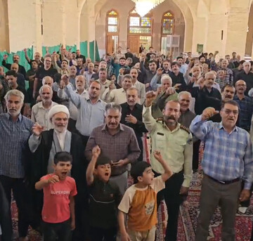 فیلم| فریاد خضرآبادی ها در جمعه های خشم علیه رژیم کودک کش