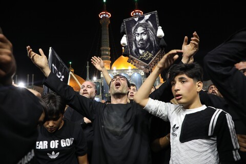 تصاویر/ حال و هوای حرم حضرت معصومه (س) در شب وفات ایشان