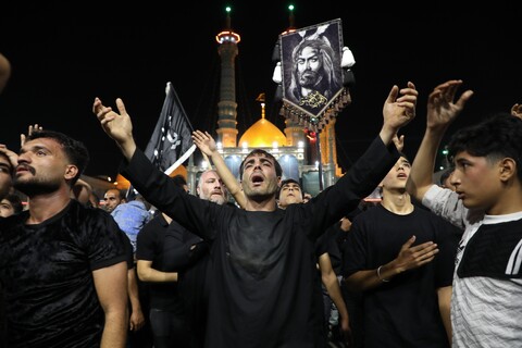 تصاویر/ حال و هوای حرم حضرت معصومه (س) در شب وفات ایشان