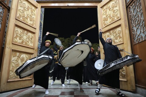 تصاویر/ حال و هوای حرم حضرت معصومه (س) در شب وفات ایشان