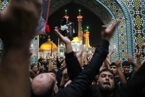 تصاویر/ حال و هوای حرم حضرت معصومه (س) در شب وفات ایشان