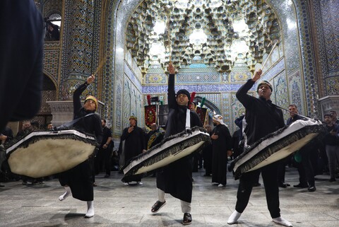 تصاویر/ حال و هوای حرم حضرت معصومه (س) در شب وفات ایشان