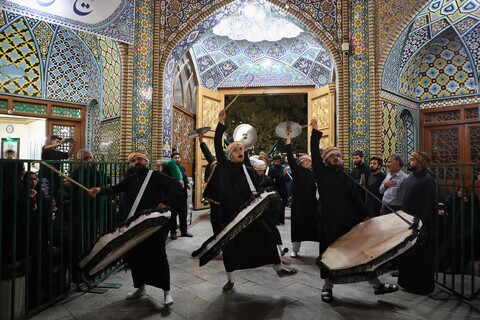 تصاویر/ حال و هوای حرم حضرت معصومه (س) در شب وفات ایشان