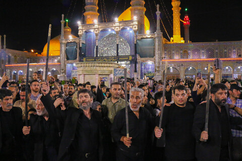 تصاویر/  حال و هوای حرم کریمه اهل بیت (ع) در شب وفات حضرت فاطمه معصومه "س"