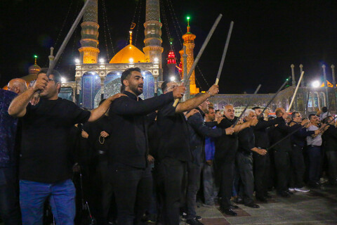 تصاویر/  حال و هوای حرم کریمه اهل بیت (ع) در شب وفات حضرت فاطمه معصومه "س"