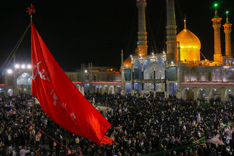 تصاویر/  حال و هوای حرم کریمه اهل بیت (ع) در شب وفات حضرت فاطمه معصومه "س"