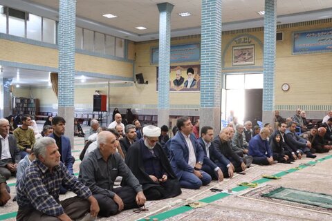 تصاویر/ آیین عبادی سیاسی نماز جمعه نوشین شهر