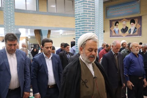 تصاویر/ آیین عبادی سیاسی نماز جمعه نوشین شهر