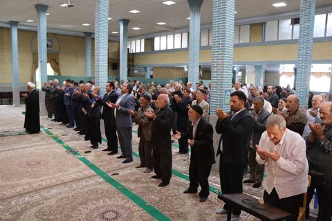 تصاویر/ آیین عبادی سیاسی نماز جمعه نوشین شهر