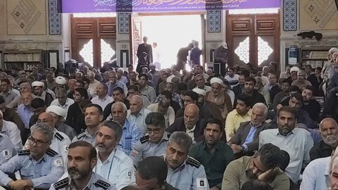 تصاویر/ اقامه نماز جمعه شهر بم