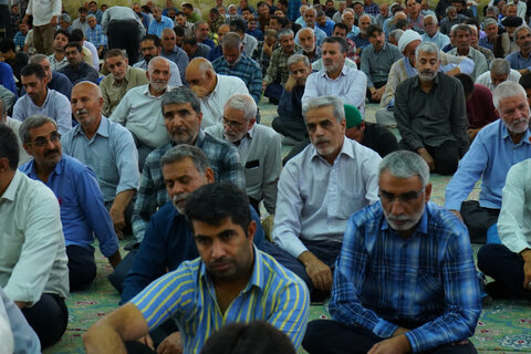 تصاویر/  اعلام انزجار از رژیم جعلی صهیونی در نماز جمعه میبد