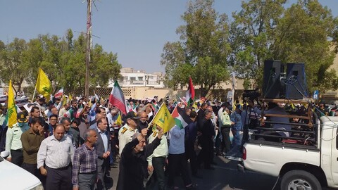 تصاویر/ راهپیمایی مردم بوشهر در حمایت از کاروان صُمود