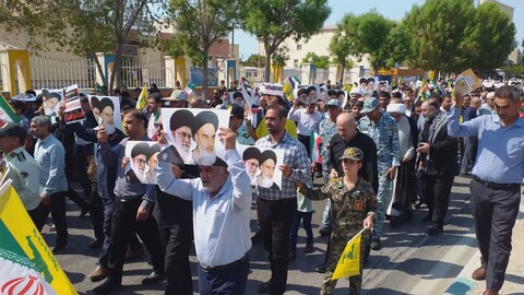تصاویر/ راهپیمایی مردم بوشهر در حمایت از کاروان صُمود