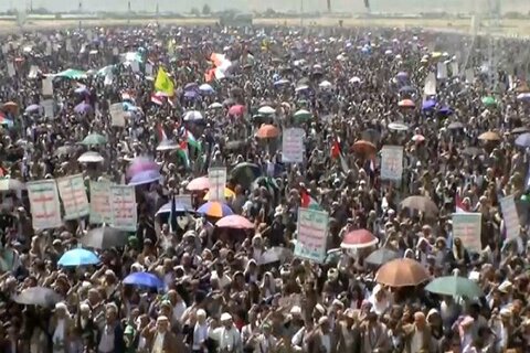 یمن میں صیہونی جارحیت کے خلاف ملین مارچ، امریکہ و اسرائیل کی شدید مذمت