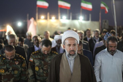 تصاویر| نماز با شکوه جماعت در منطقه مرزی عشایری آهنگران