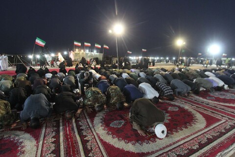 تصاویر| نماز با شکوه جماعت در منطقه مرزی عشایری آهنگران