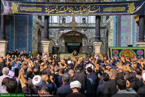 مواكب العزاء تتوافد على العتبة المعصومية بقم المقدسة إحياءً لذكرى وفاة صاحبتها