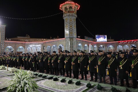 آیین شمعدانی گردانی خادمین حرم حضرت معصومه (س)