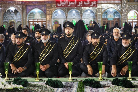 آیین شمعدانی گردانی خادمین حرم حضرت معصومه (س)