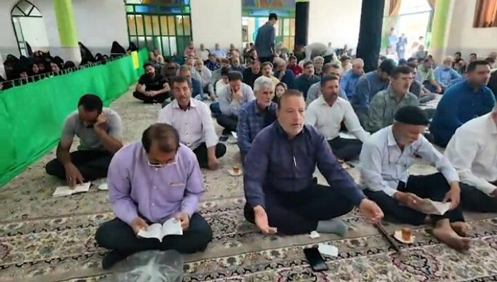 فیلم| ندبه خوانی حاج مهدی منصوری در بهاباد