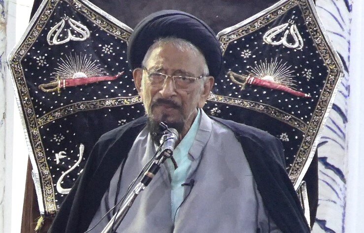 आयतुल्लाहिल उज़मा सीस्तानी की अहलिया मरहूमा की वफ़ात पर शाही जामा मस्जिद लखनऊ में मजलिस ए अज़ा मुनअक़िद हुई