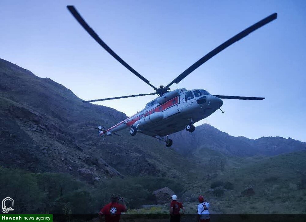 دو فوتی و یک مصدوم در حادثه بالگرد هلال‌احمر در ارتفاعات اشترانکوه لرستان