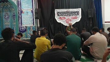 تصاویر/ مراسم شام وفات  حضرت فاطمه  معصومه(س) در مدرسه علمیه امام صادق (ع) شهرستان حاجی آباد