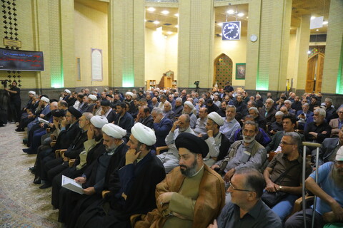 تصاویر / مراسم ترحیم همسر آیت الله العظمی سیستانی در تهران