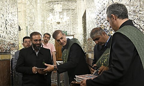 تصاویر/ آیین غبارروبی مضجع حضرت عبدالعظیم(ع)