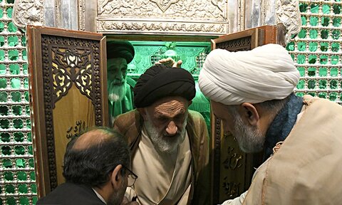 تصاویر/ آیین غبارروبی مضجع حضرت عبدالعظیم(ع)