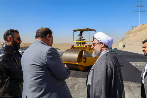 تصاویر | بازدید نماینده ولی‌فقیه در آذربایجان شرقی از آزادراه تبریز–ارومیه