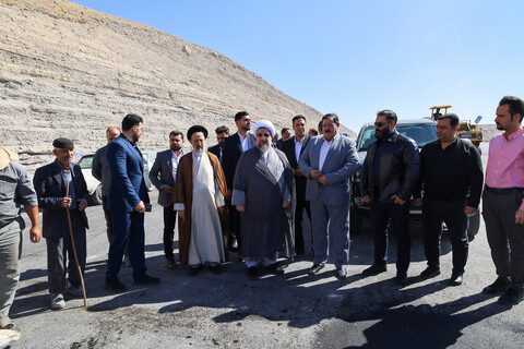 تصاویر | بازدید نماینده ولی‌فقیه در آذربایجان شرقی از آزادراه تبریز–ارومیه