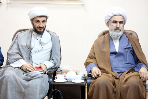 دیدار امام جمعه و نماینده ولی فقیه در استان مازندران با آیت الله اعرافی