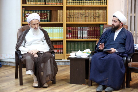 دیدار امام جمعه و نماینده ولی فقیه در استان مازندران با آیت الله اعرافی