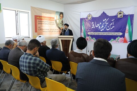 تصاویر/ آیین تکریم و معارفه مدیر مدرسه علمیه حضرت مهدی (عج) شهرستان بهاباد انجام شد