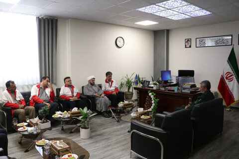 تصاویر/  دیدار مدیرعامل جمعیت هلال‌احمر استان یزد با فرمانده سپاه الغدیر استان ؛ تأکید بر هم‌افزایی و تداوم همکاری‌های مشترک