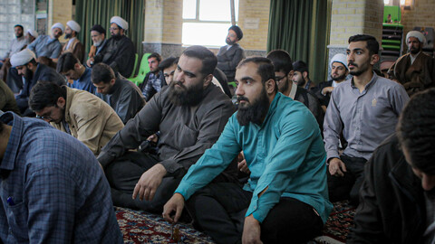 تصاویر/درس اخلاق حجت الاسلام والمسلمین سید سعید بطحائیان قایم مقام مدیر حوزه علمیه استان همدان