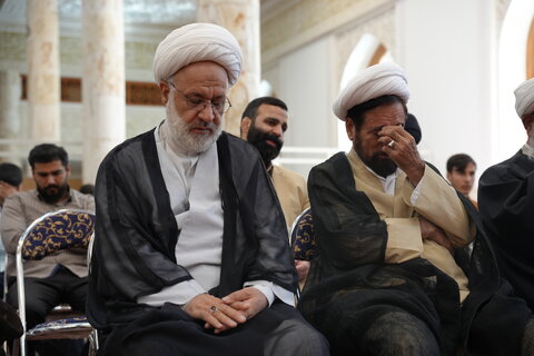 تصاویر/ برگزاری مراسم ترحیم همسر مکرمه آیت‌الله‌العظمی سیستانی به همت شورای‌عالی و مرکز مدیریت حوزه علمیه استان تهران