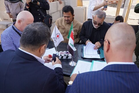 تصاویر/ آیین استقبال از پیکرهای طیبه ۴۶ شهید گرانقدر دوران دفاع مقدس